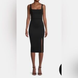 Socialite Ribbed Body Con Dress- Small